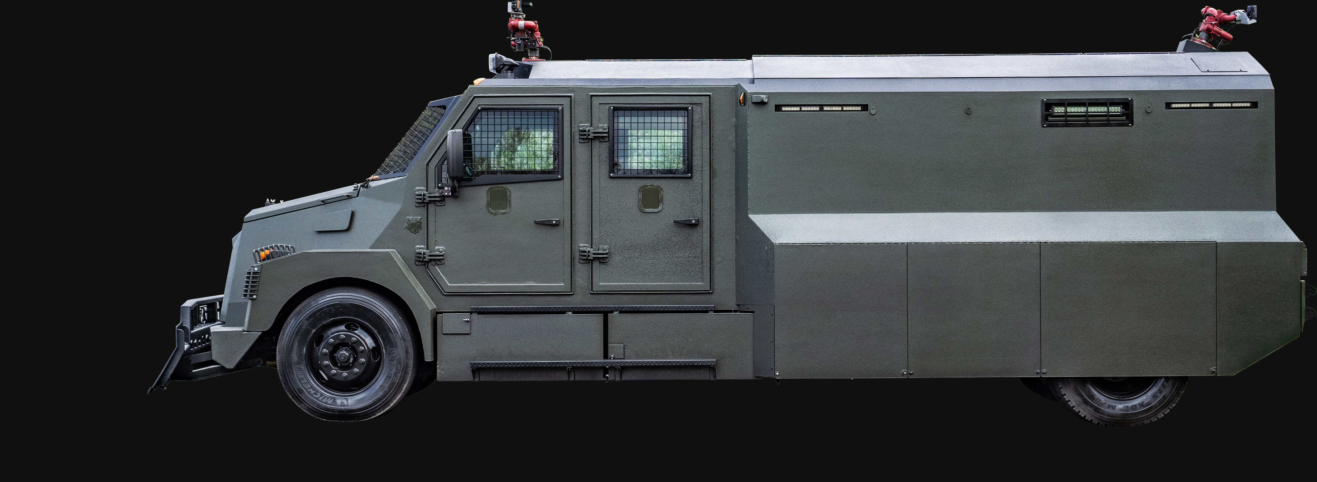 International Armored Group Rhino Crowd Control Vehicle