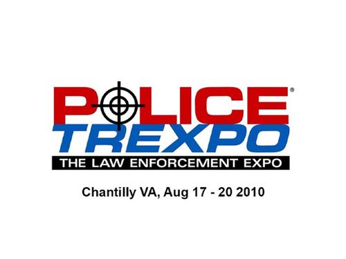 Logo for Police TREXPO, The Law Enforcement Expo, held in Chantilly, VA from August 17 to 20, 2010.